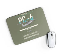 Thumbnail for Pilatus PC-6 Porter design on green army rectangle mouse pad