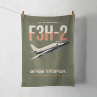 Thumbnail for F3H-2 Demon design on green army towel