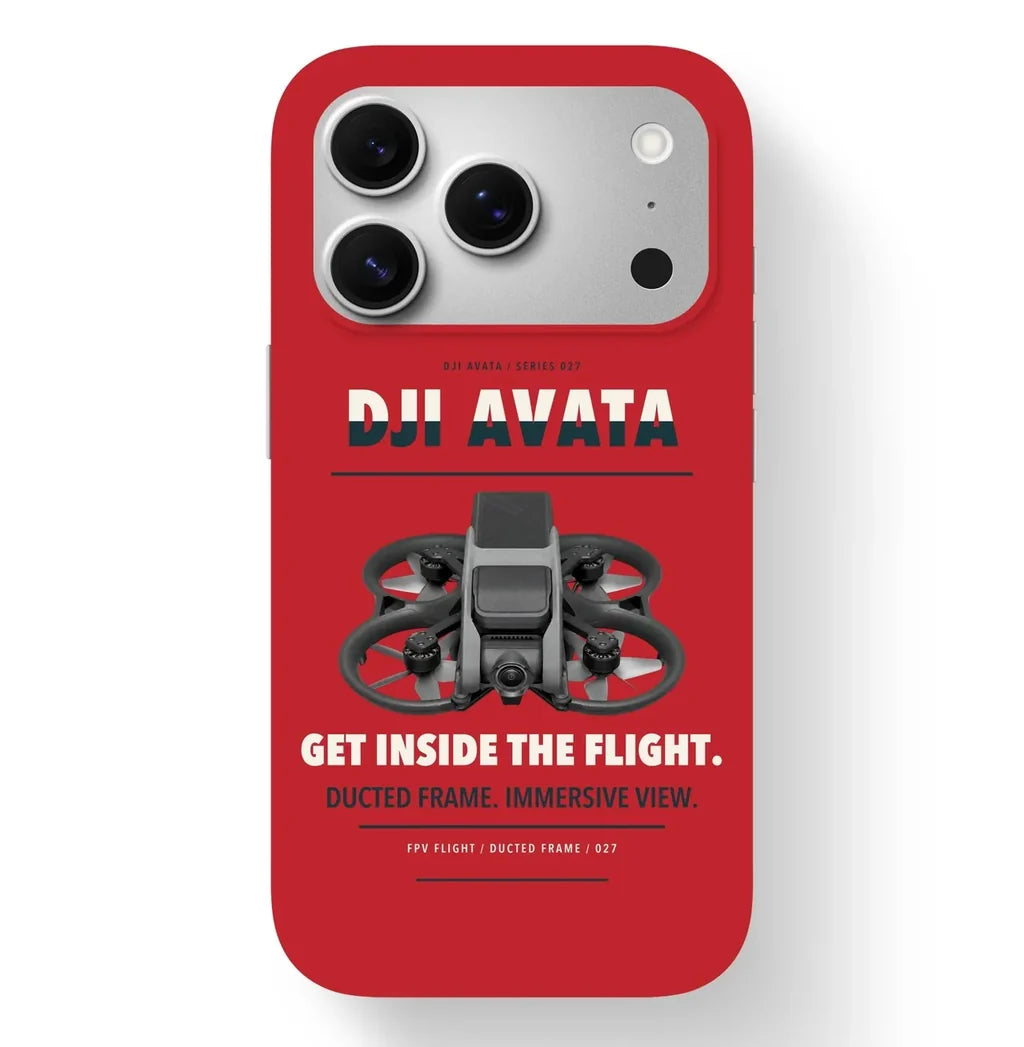DJI Avata Case design on red iphone case