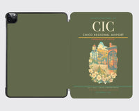 Thumbnail for Chico Regional Airport (CIC) design on green army ipad tablet case
