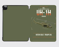 Thumbnail for Bell UH-1H Iroquois design on green army ipad tablet case