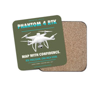 Thumbnail for DJI Phantom 4 RTK design on green army 1 piece coaster