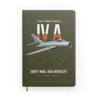 Thumbnail for Dassault Mystère IV A design on green army notebook