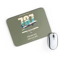 Thumbnail for Boeing 787-8 Dreamliner design on green army rectangle mouse pad