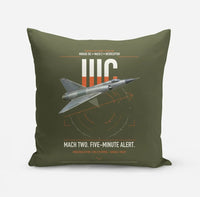 Thumbnail for Dassault Mirage IIIC design on green army pillow