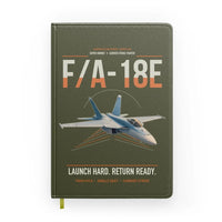 Thumbnail for F-A-18E Super Hornet design on green army notebook