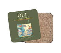 Thumbnail for Oulu Airport (OUL) design on green army 1 piece coaster