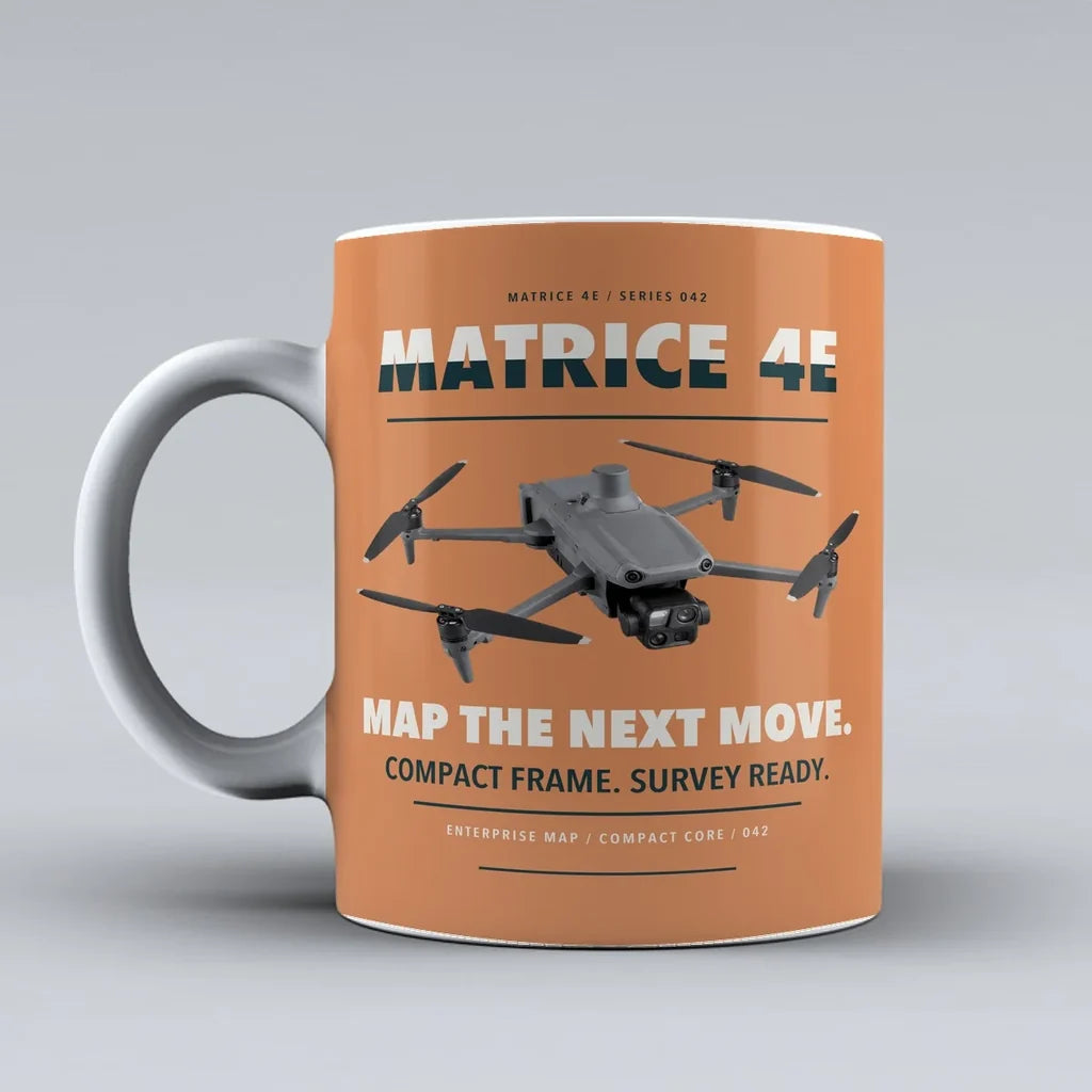 Matrice 4E Mug design on orange dji
