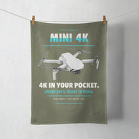 Thumbnail for DJI Mini 4K design on green army towel