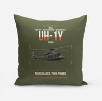 Thumbnail for Bell UH-1Y Venom design on green army pillow