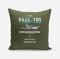 Thumbnail for Piper PA-44-180 Seminole design on green army pillow