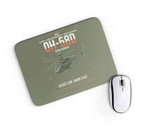 Thumbnail for Bell OH-58D Kiowa Warrior design on green army rectangle mouse pad