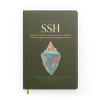 Thumbnail for Sharm El Sheikh International Airport (SSH) design on green army notebook