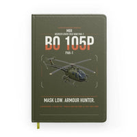 Thumbnail for MBB BO 105P PAH-1 design on green army notebook