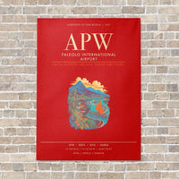 Thumbnail for Faleolo International Airport APW - Canvas Framed - Red