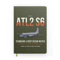 Thumbnail for Atlantique 2 Standard 6 design on green army notebook