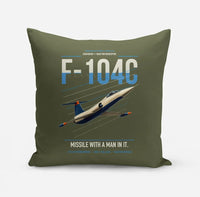 Thumbnail for F-104C Starfighter design on green army pillow