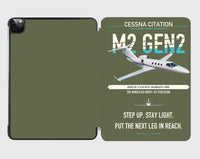 Thumbnail for Cessna Citation M2 Gen2 design on green army ipad tablet case