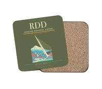 Thumbnail for Redding Regional Airport (RDD) design on green army 1 piece coaster