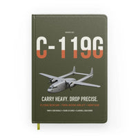 Thumbnail for C-119G Flying Boxcar design on green army notebook