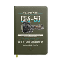 Thumbnail for CF6-50 design on green army notebook