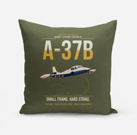 Thumbnail for A-37B Dragonfly design on green army pillow