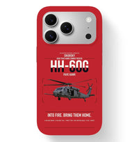 Thumbnail for Sikorsky HH-60G Pave Hawk design on red magsafe iphone case, for iPhone 17 Pro