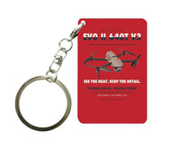 Thumbnail for Autel EVO II Dual 640T V3 Key Chain design on red key chain