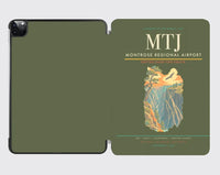 Thumbnail for Montrose Regional Airport (MTJ) design on green army ipad tablet case