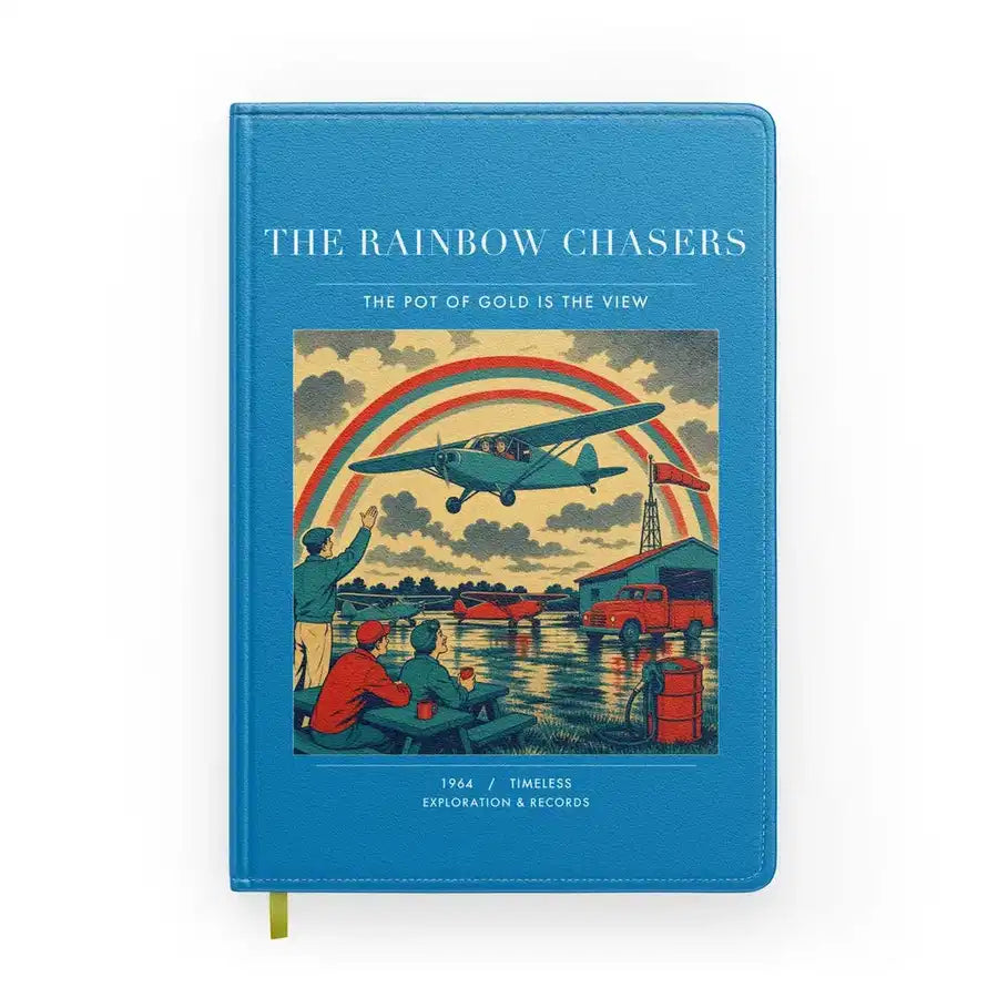 VINTAGE G4432 - The Rainbow Chasers - Designed Notebooks design on turquoise