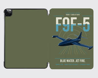 Thumbnail for F9F-5 Panther design on green army ipad tablet case