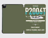 Thumbnail for Tecnam P2006T design on green army ipad tablet case