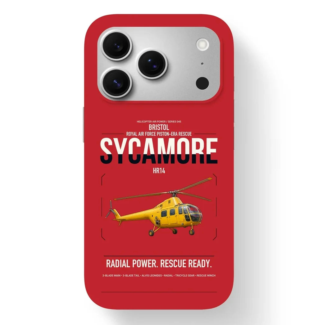 Bristol Sycamore HR14 design on red magsafe iphone case, for iPhone 17 Pro