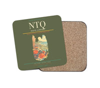 Thumbnail for Noto Airport (NTQ) design on green army 1 piece coaster