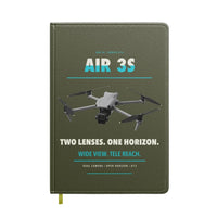 Thumbnail for DJI Air 3S design on green army notebook
