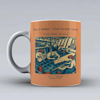 Thumbnail for VINTAGE G4168 - The Fabric And Dope Shop - Ceramic Mug design on orange