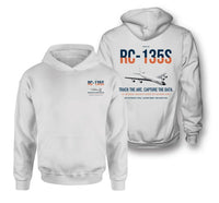 Thumbnail for RC-135S Cobra Ball design on white double-side hoodie, double-side print