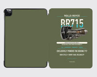 Thumbnail for BR715 design on green army ipad tablet case