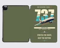 Thumbnail for Boeing 737-400 Classic design on green army ipad tablet case