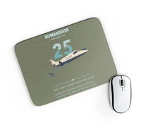 Thumbnail for Bombardier Learjet 25 design on green army rectangle mouse pad