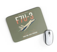 Thumbnail for F7U-3 Cutlass design on green army rectangle mouse pad