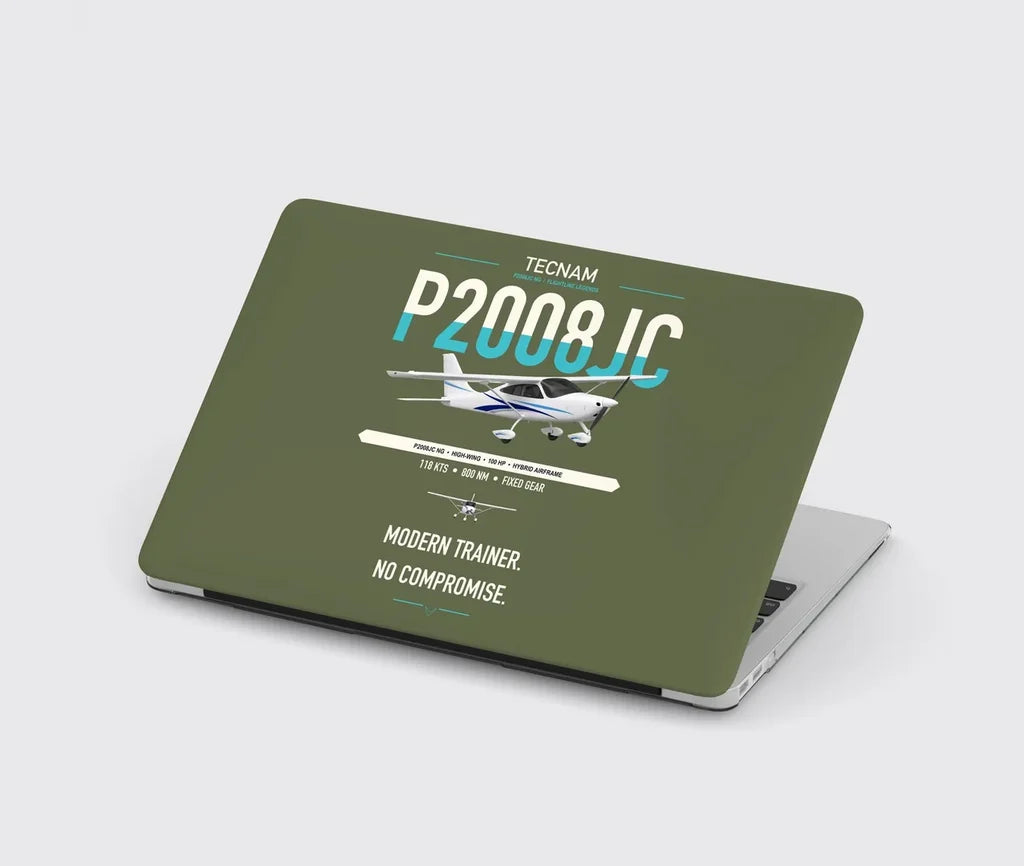 Tecnam P2008JC NG design on green army MacBook case
