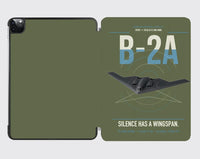 Thumbnail for B-2A Spirit design on green army ipad tablet case