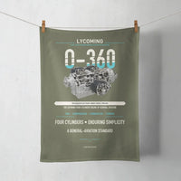 Thumbnail for O-360 design on green army towel
