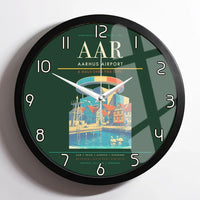 Thumbnail for Aarhus Airport AAR Wall-Clock Framed - Dark Green