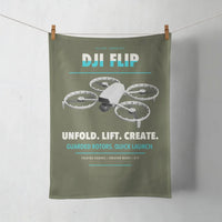 Thumbnail for DJI Flip design on green army towel