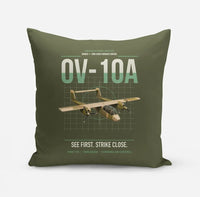Thumbnail for OV-10A Bronco design on green army pillow