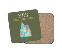 Thumbnail for Harbin Taiping International Airport (HRB) design on green army 1 piece coaster