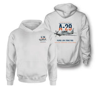 Thumbnail for A-29 SUPER TUCANO design on white hoodie