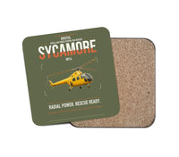 Thumbnail for Bristol Sycamore HR14 design on green army 1 piece coaster